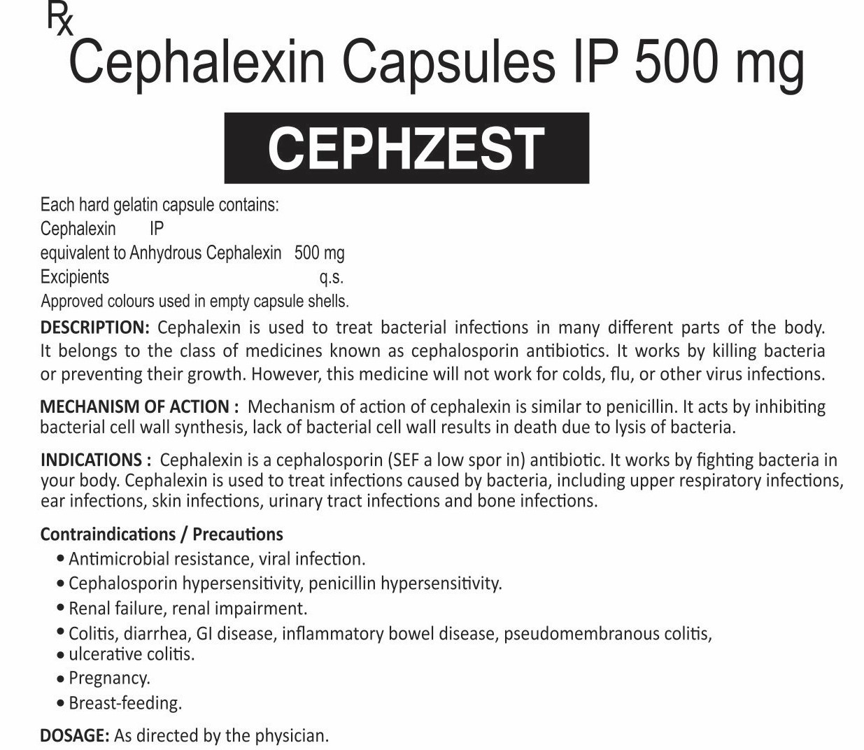 CEPHZEST CAPSULES